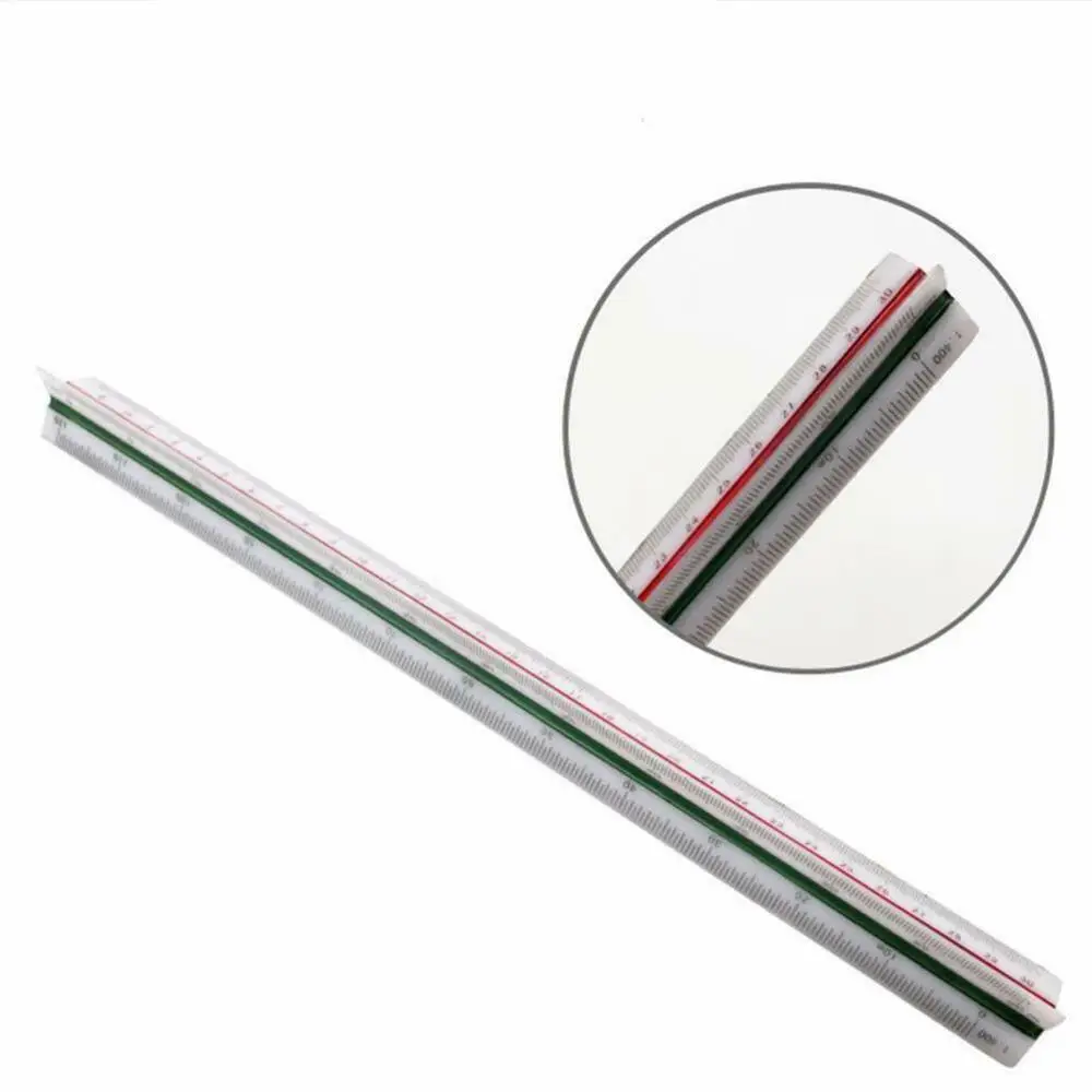 LULAND 30 см архитектурные инженеры лучшие Треугольные алюминиевые треугольные Металлические Линейки