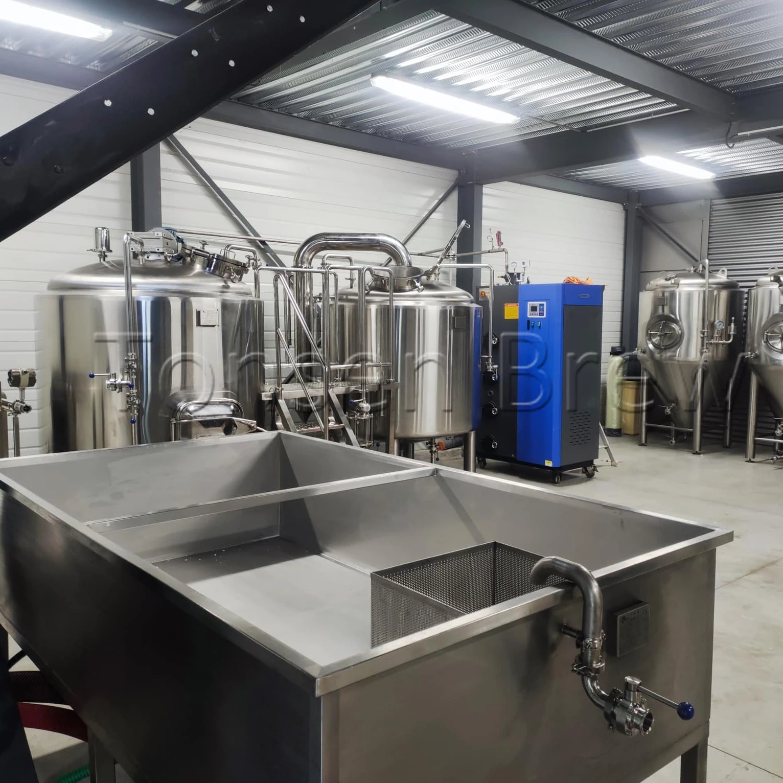 Stainless steel round open fermenter no cone beer brewery equipment