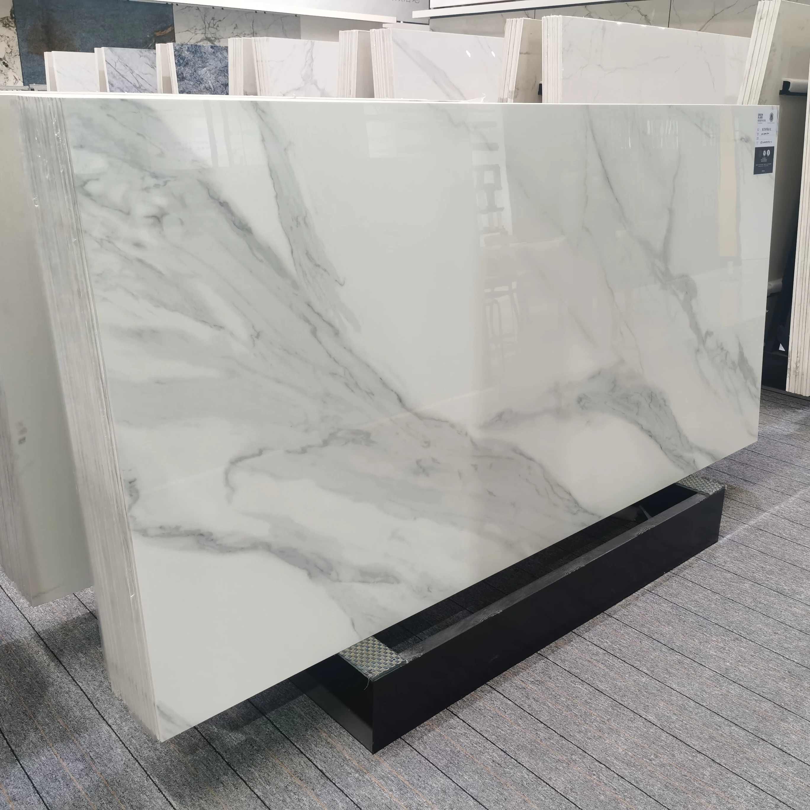 Белый искусственный спеченный камень Vienna Calacatta настенная напольная плитка столешница декоративный толщина 9