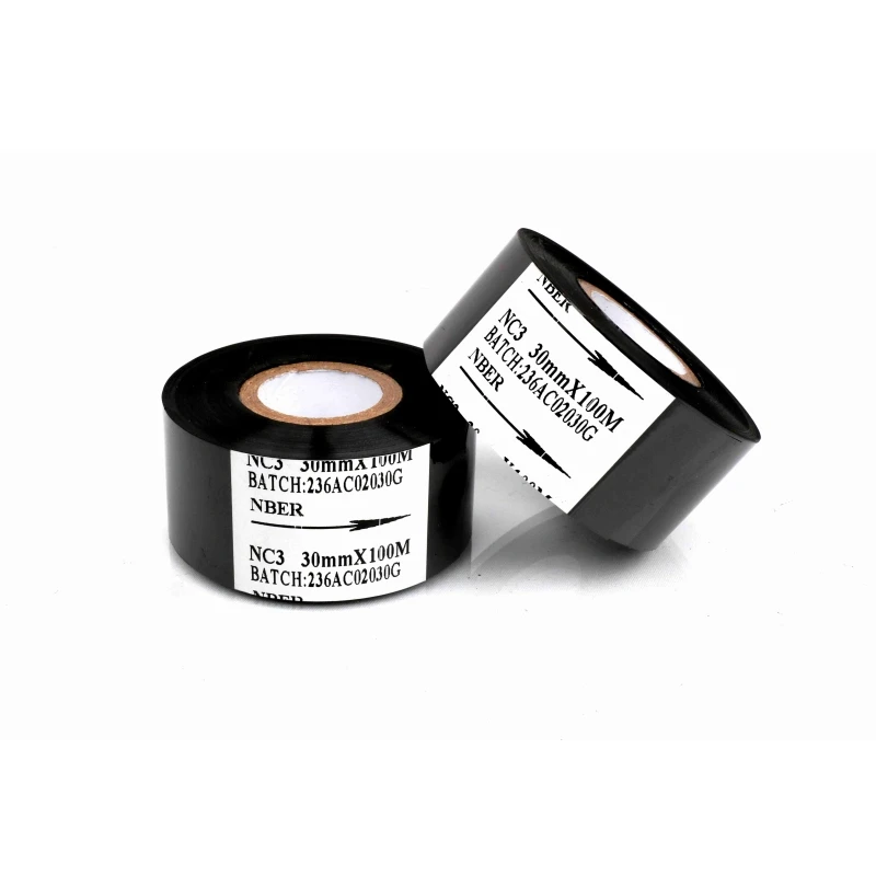 Black Hot Coding Foil / Hot Stamping Ribbon / Hot Foil Marking Tape for Food Carton PET Plastic Generic Products Generic