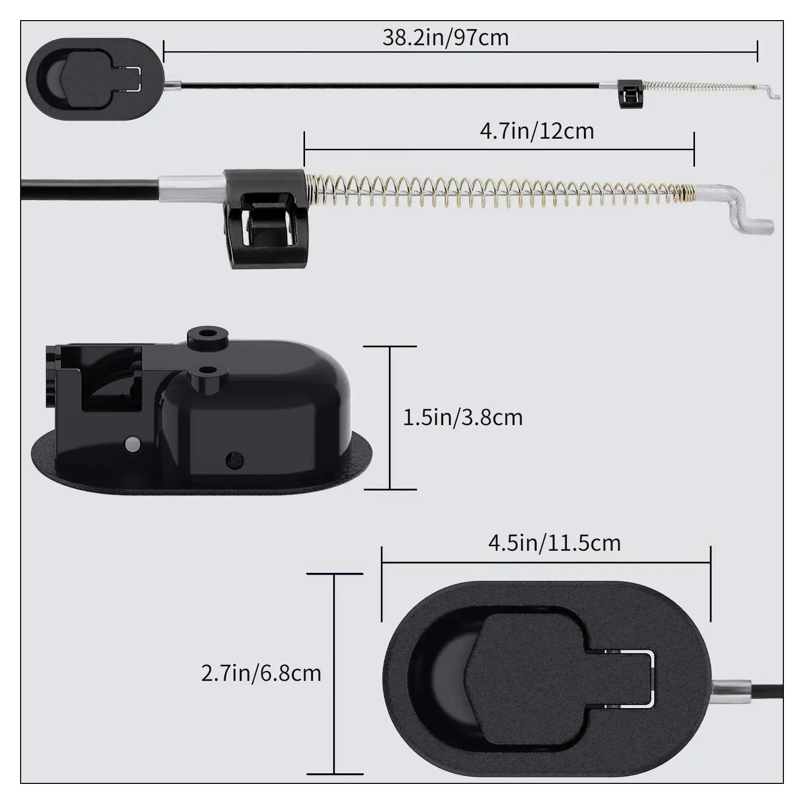 REGAL Recliner Replacement Parts with Pull Handle and Release Cable Repair Recliner Mechanism Parts
