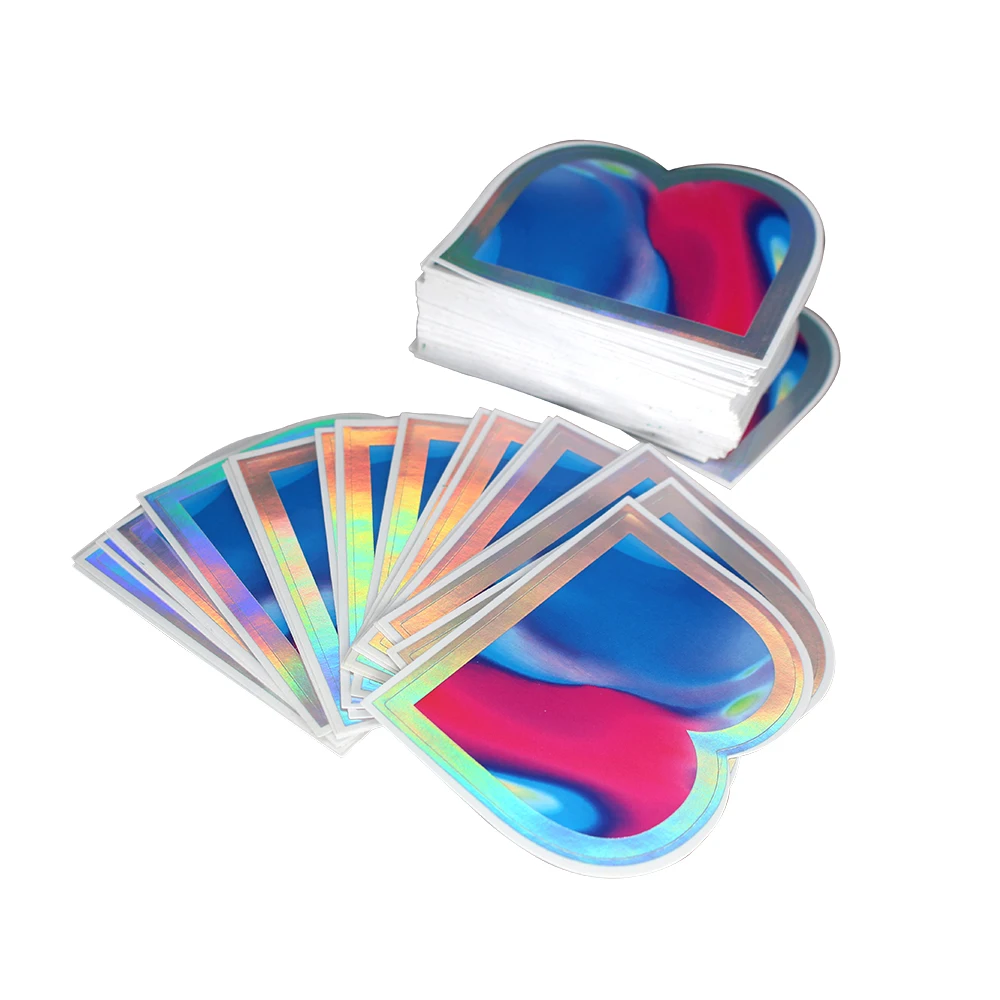 Custom Printing Laser label sticker Paper Adhesive Graffiti UV Protection Eggshell Stickers Holographic Vinyl Blank A4 Size