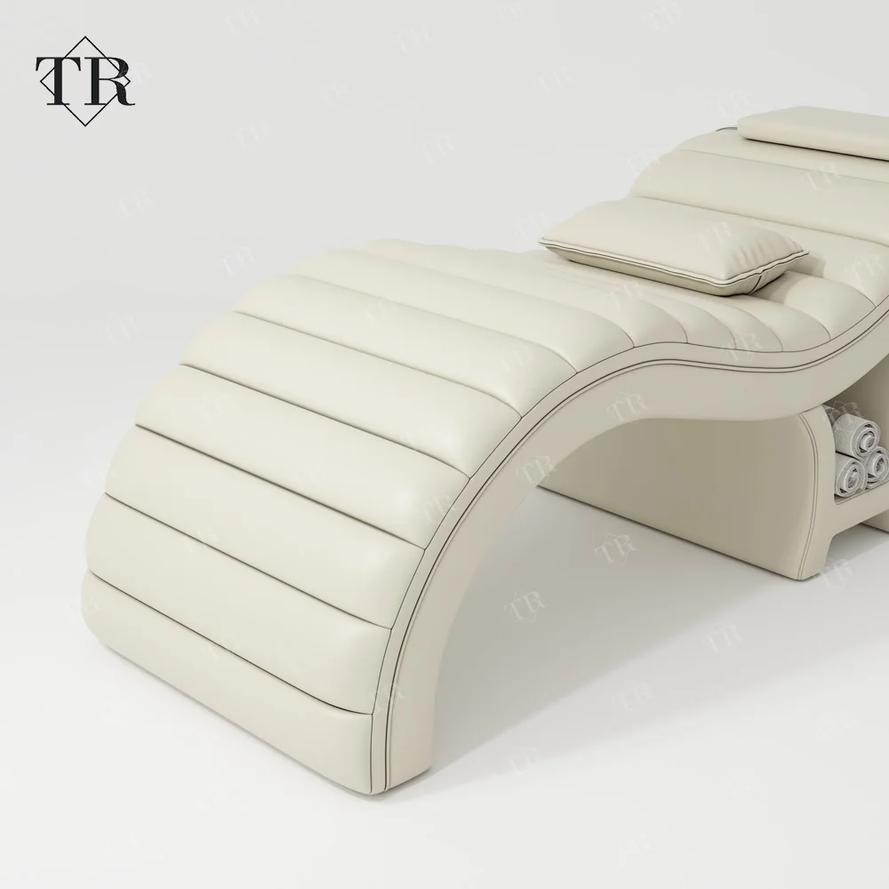 Turri 2024 Modern Lash Eyelash Bed White Curved Lash Bed Beauty Salon Furniture Spa Unique Design Custom Lash Extension Bed