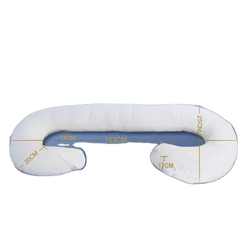custom design side sleeper c shaped pregnancy pillow comfortable