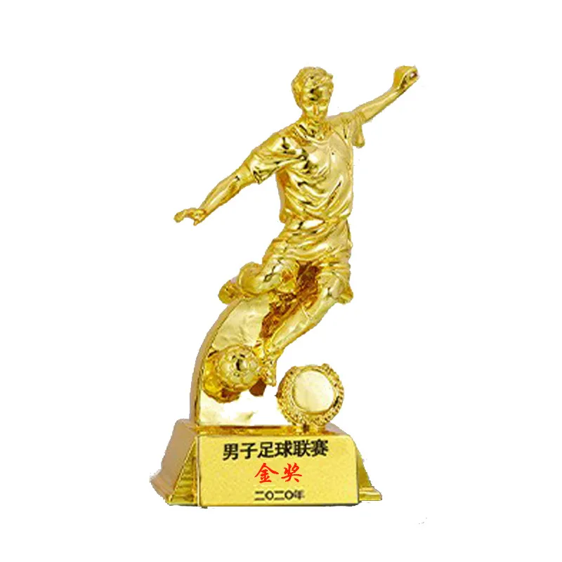 Sports Basketball Soccer Winner Award Cup Trophy 50cm Big Size Trophy Football Golden Ball Trophy 2024 Customize Metal Gold