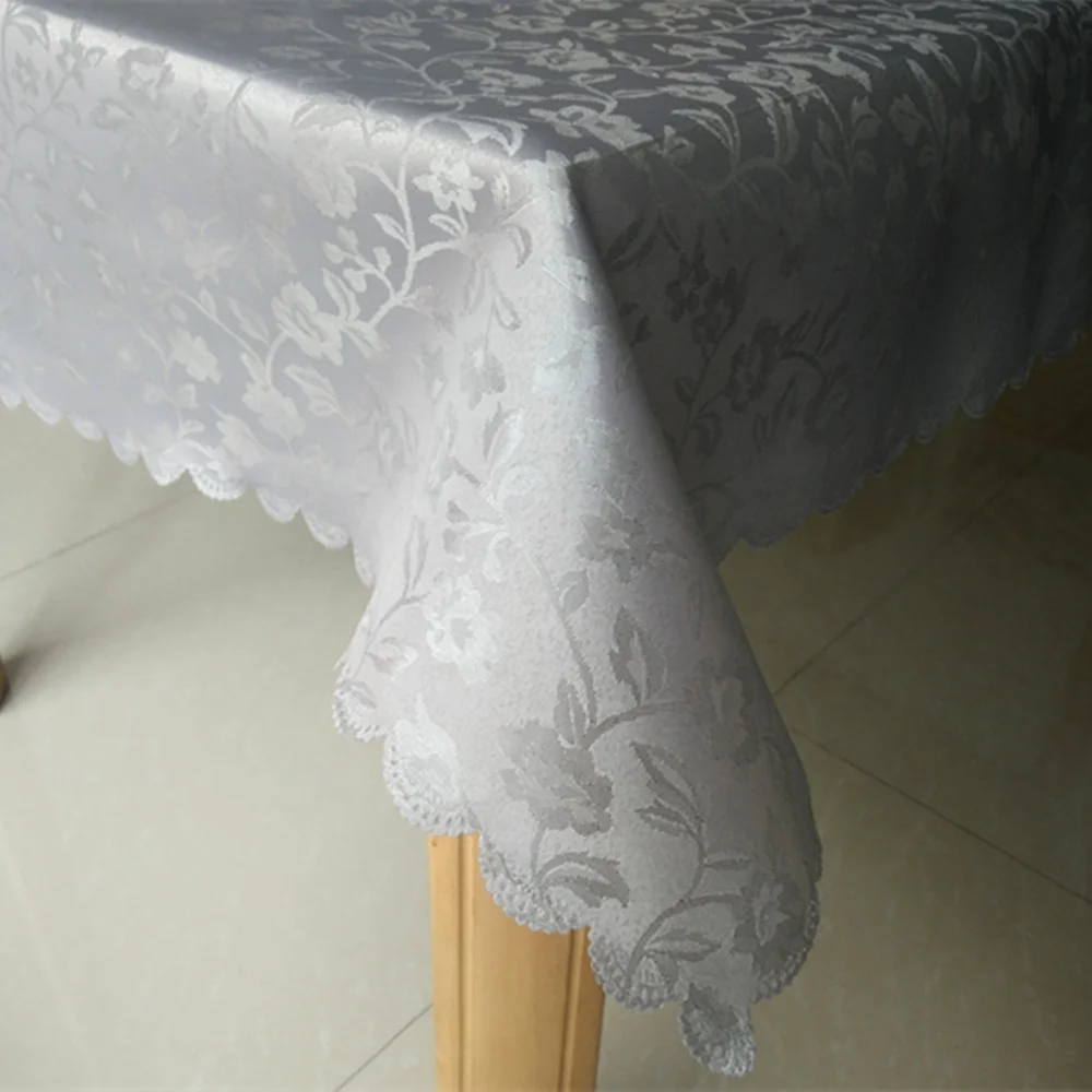 Wholesale Luxury Gold Party Jacquard Tablecloth