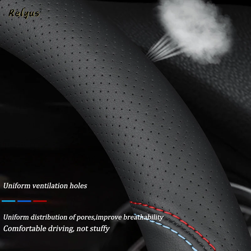 Car Steering Wheel Cover for Haval Great Wall H6 F7 F7X H2 H9 H3 H5 H1 F5 F9 H4 Car Leather Steering Wheel Protector Accessories