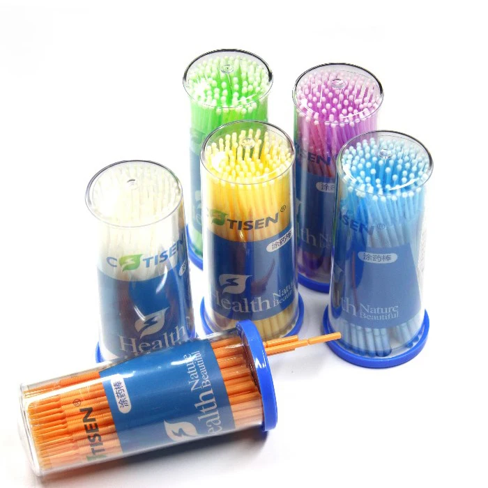 Disposable Dental Micro Brush Applicator 2.0mm 1.5mm 1mm microbrush dental brush tip for sale