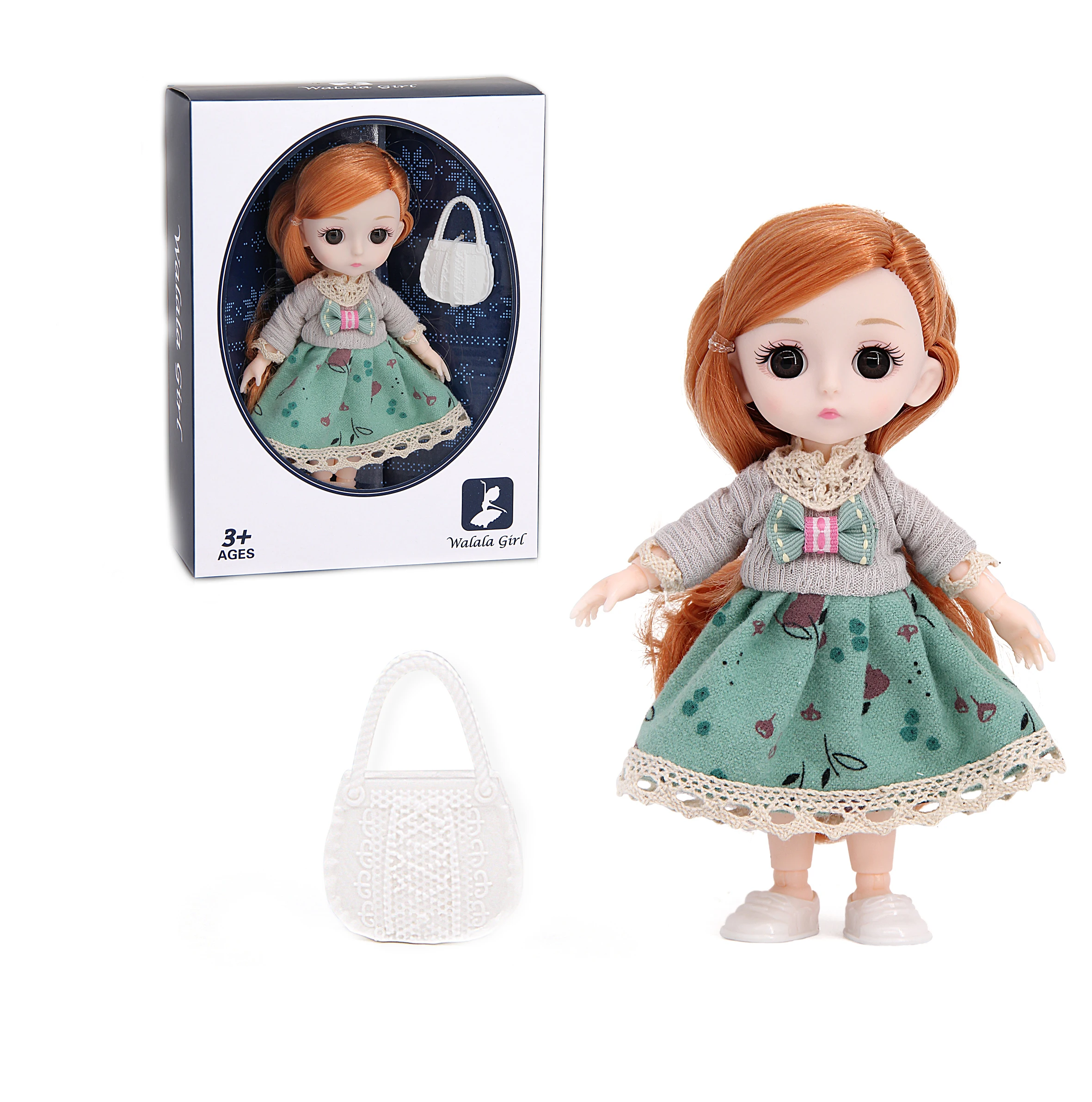 Doll Toys 6 Inch Articulated Baby Girl's Doll (with Handbag) Add Underpants Need More 4 Cents