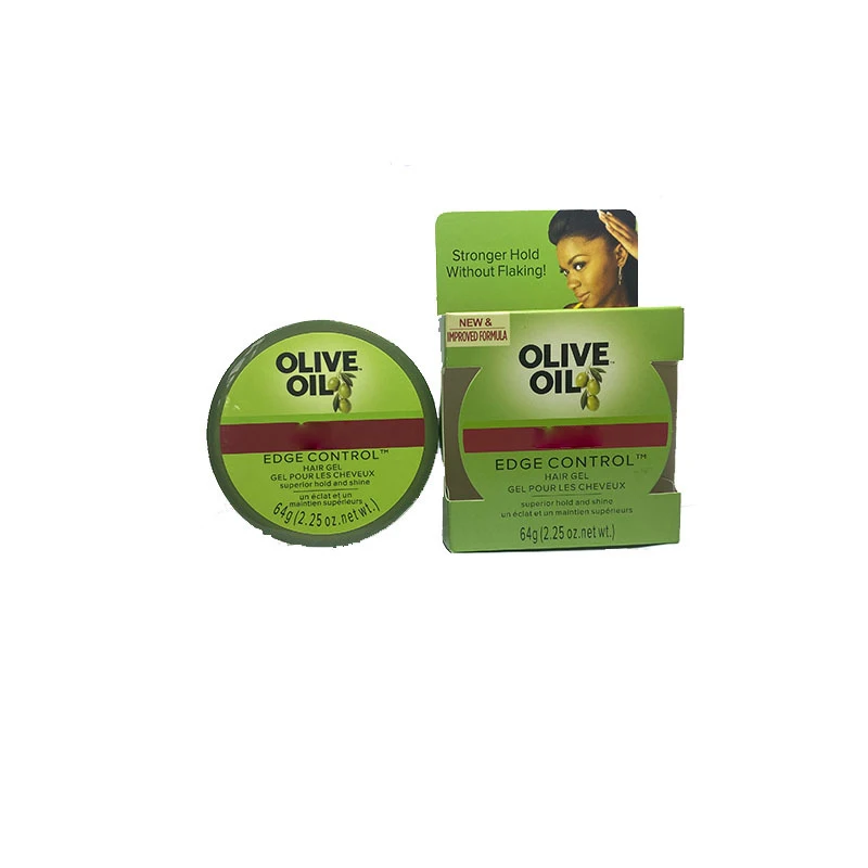 Olive Oil Hair Products Edge Styling Wax Hair Moisturizing Edge Control Gel Durable Setting Gel