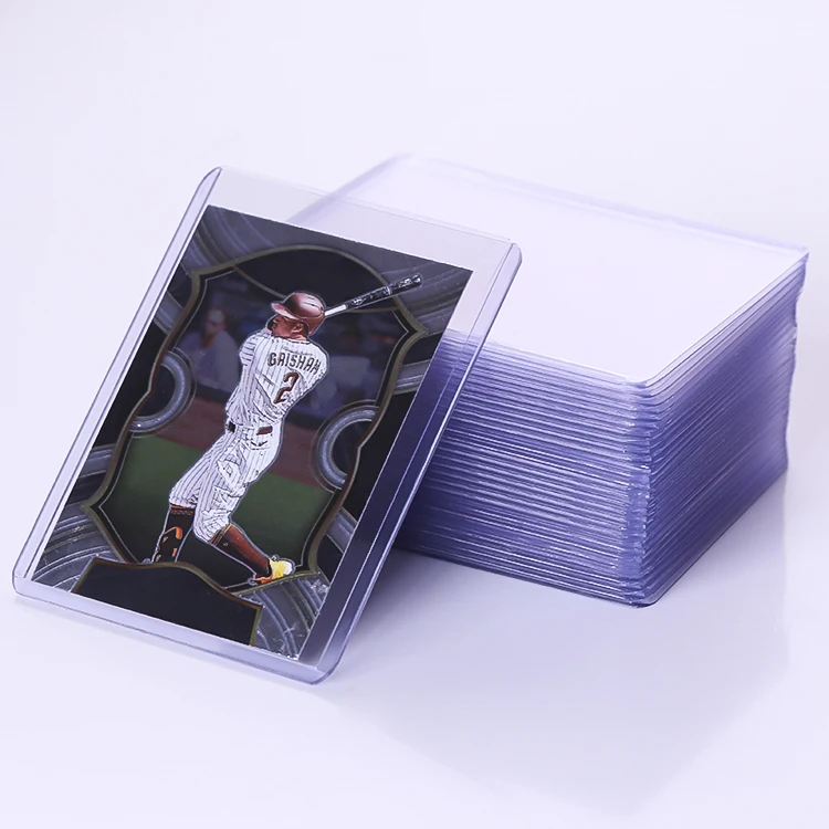 Оценка фото Panini спортивный баскетбольный футбольный держатель для карт сохраняющий Дисплей Держатель для карт 20pt 35pt Toploader для Pokemon