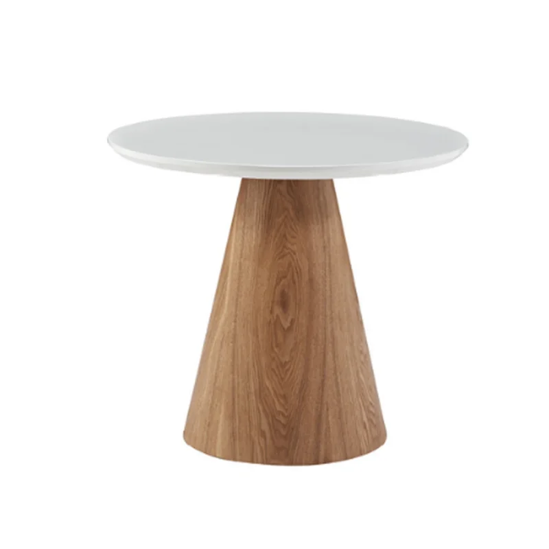 White Black Wood Home Furniture Wholesale Small Round Sofa Corner Side Table Oak Coffee Table Custom  Restaurant furniture