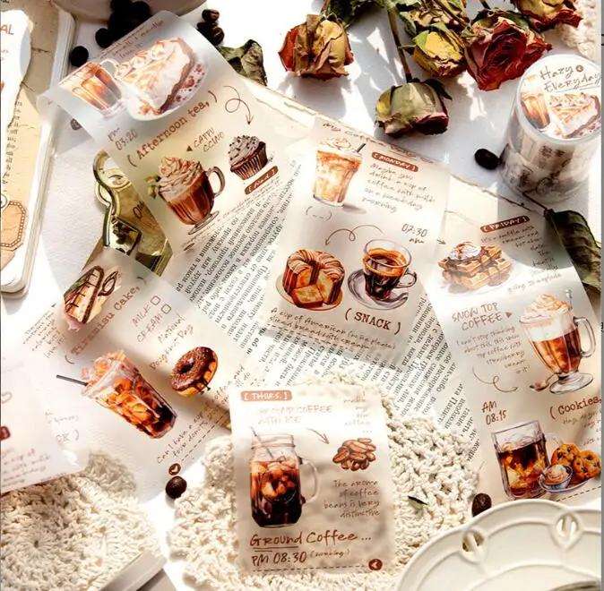 Yanji daily life frosting pet masking tape for DIY journaling and scrapbooking planner