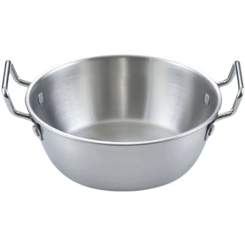 2022 hot sale family restaurant seafood ramen noodle pot hotel supplies multifunctional stainless steel wok