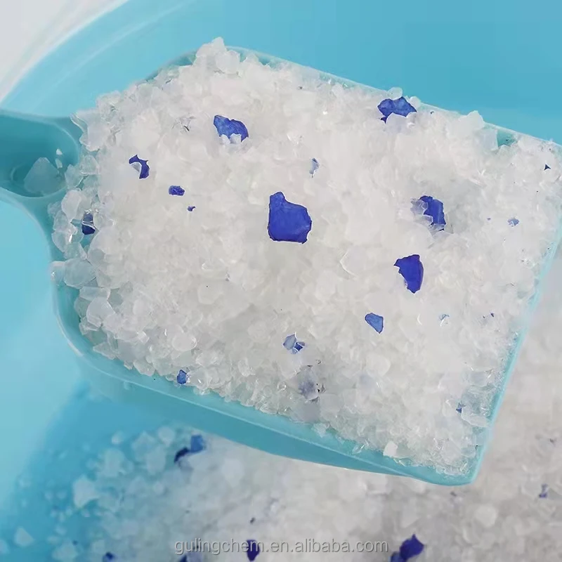 Wholesale customization OEM 3.8L 5L No dust crystal silica gel cat litter factory supply silicone cat litter