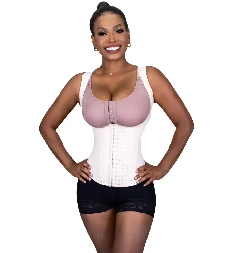 High Quality Underbust Corset Zip Lumber Thoracic Vest Corset Manufacturer Butt Lift Shaper Puff Sleeve Corset