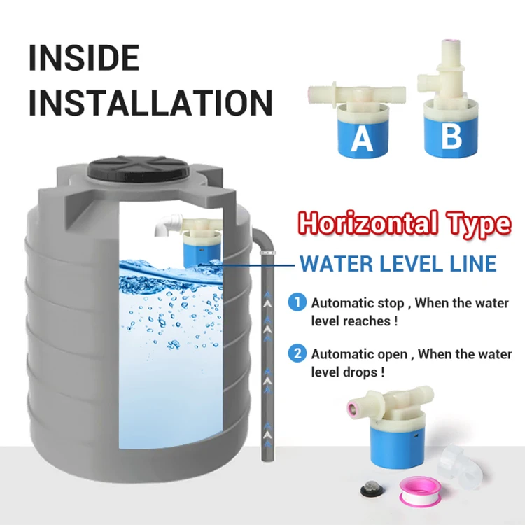 WEIER DC15 OEM manufacturer Inside Horizontal automatic control float valve for water tank