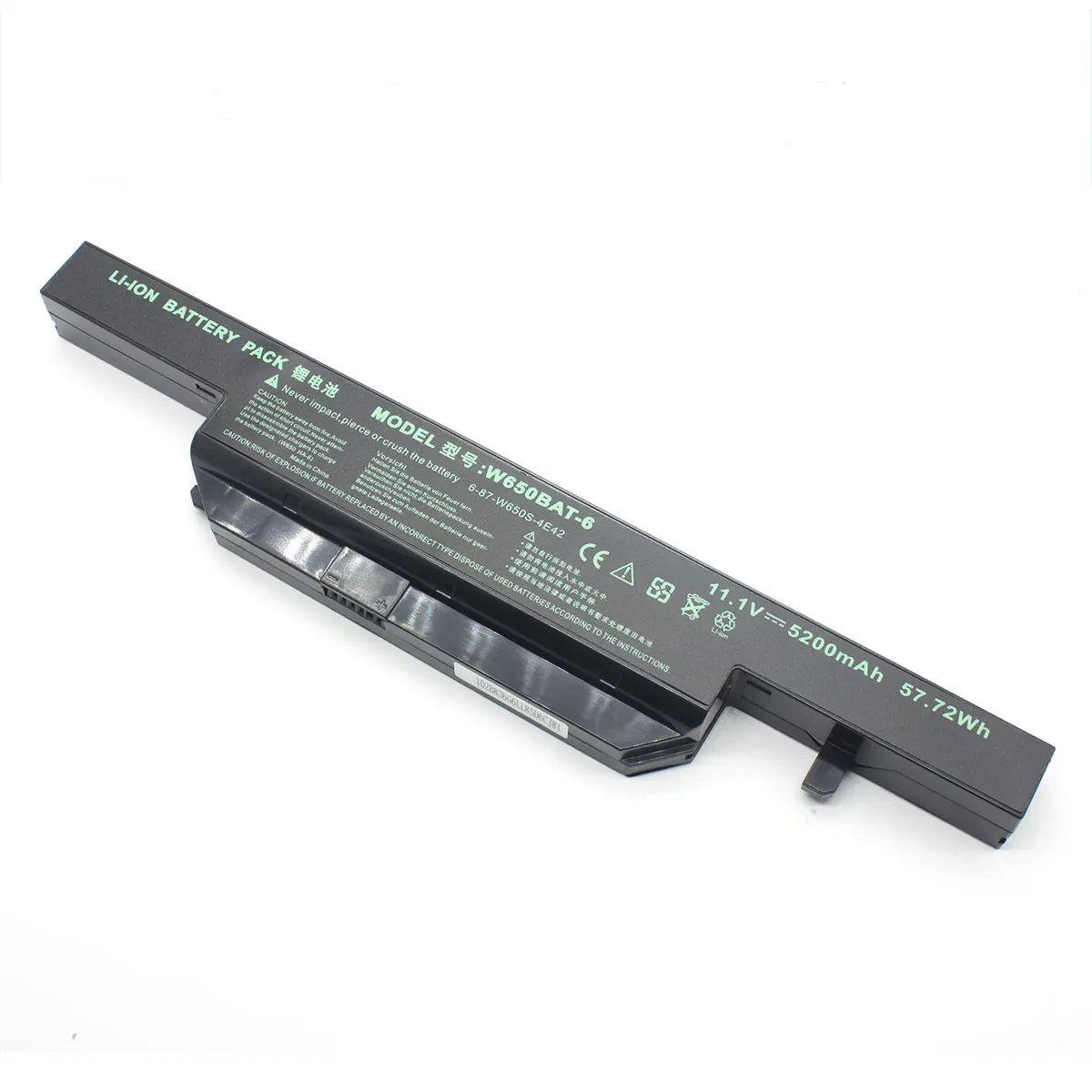 Оптовая продажа 11 1 V 5200mAh Аккумулятор для ноутбука W650BAT-6 K570N K710C K610C K590C W650 ноутбуков