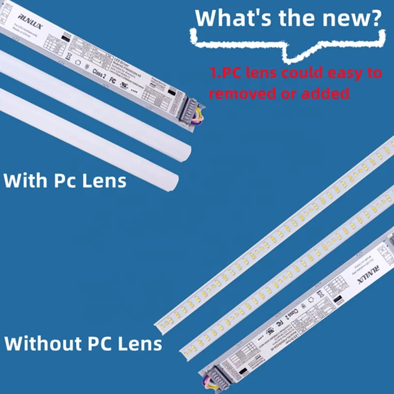 Led Retrofit Light Magnetic Strip Lights Troffer Kit 2*4 5000K 35W 28W 20W