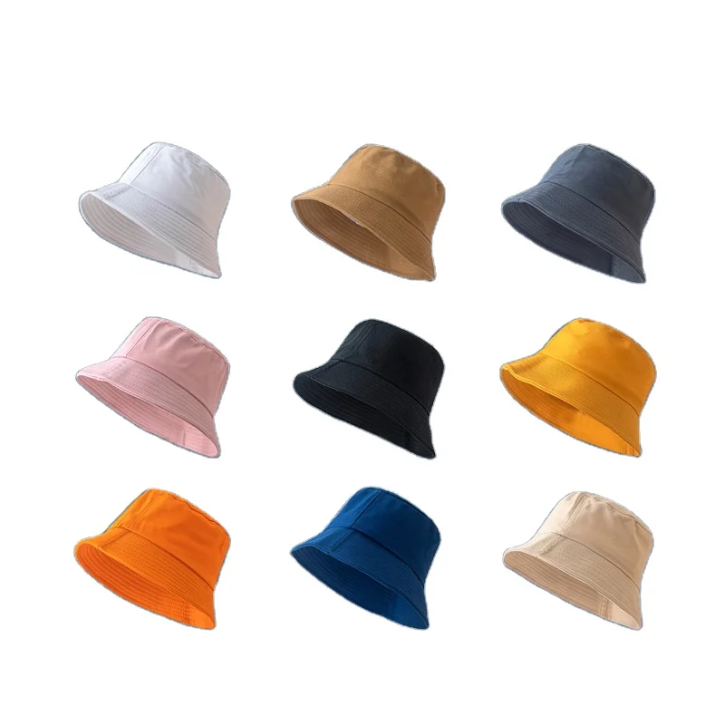 2021 Fashion unisex Bucket Hat Adult hatsCustom Embroidery Logo Wide Brim Bucket Hats For Woman