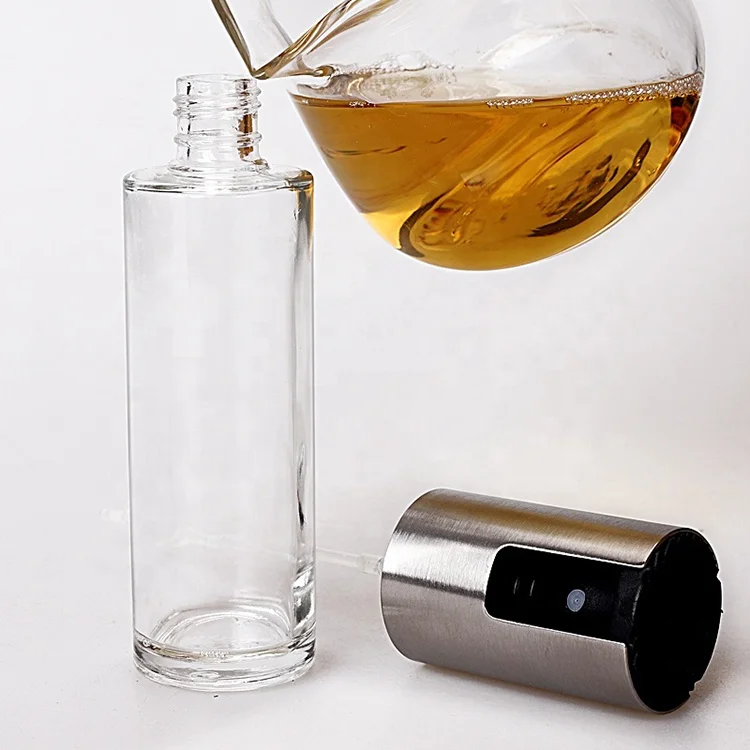 Saving Stainless Steel Olive Kitchen Oil Spray glass Bottle for cooking BBQ Cooking Tools