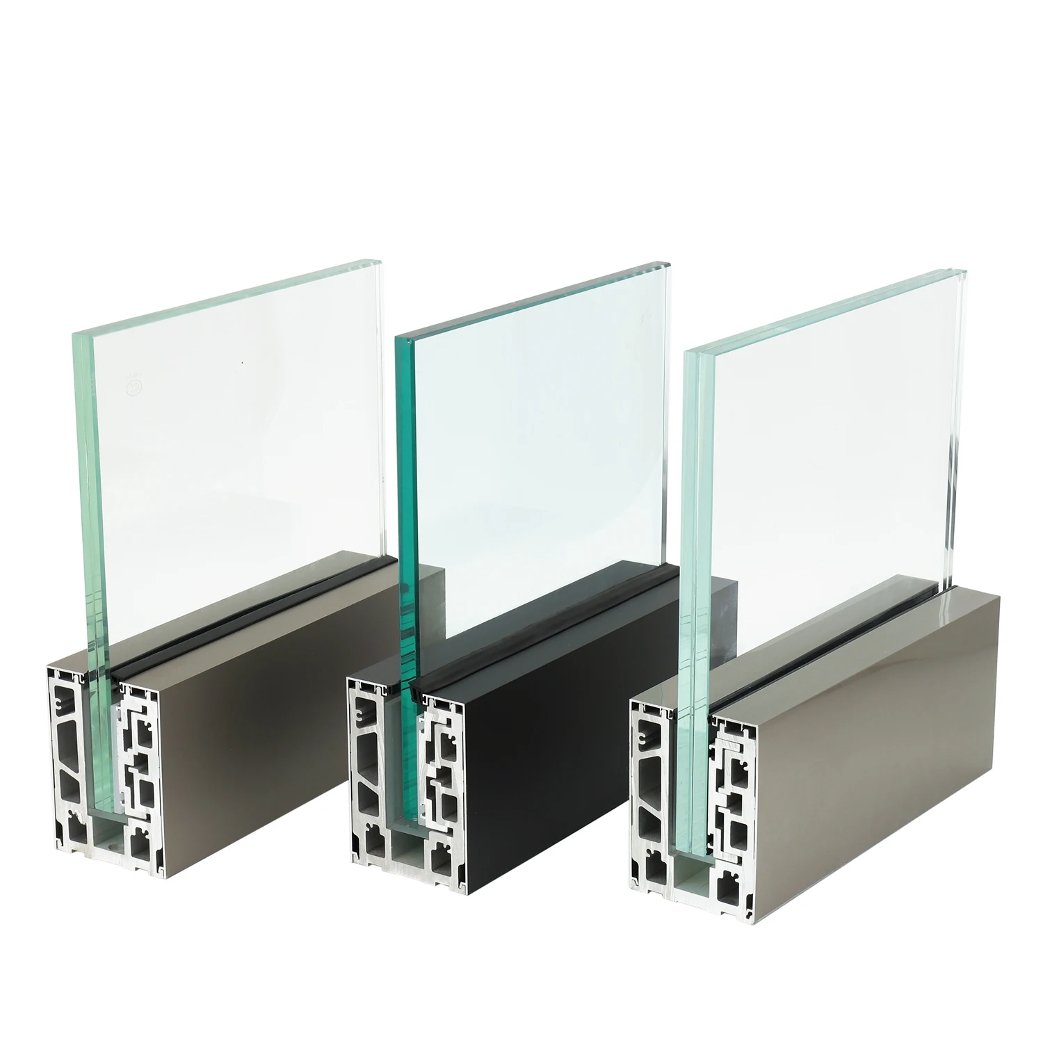 Full Glass Balcony Design Aluminum U Channel Frameless Glass Railing For Balcony