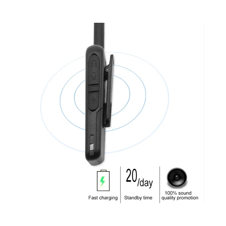 Portable Mini Handheld 2-way Radio Vox Kd-c30 Uhf Long Range Phone Walkie Talkie 21*17*6 Cm 400-470mhz 16 Channels ABS Plastic