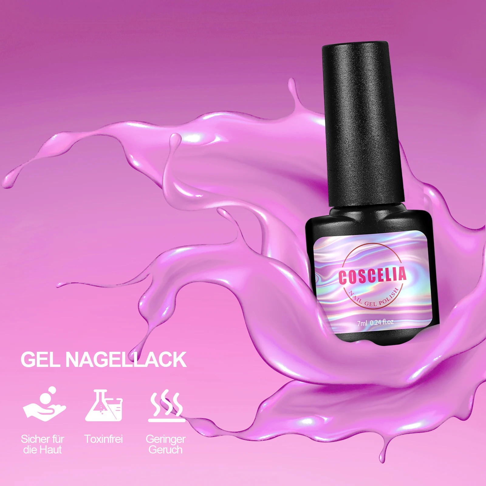 Soak-Off Wholesale Colorful Nail Polish Gel Semi-Permanent Gel Polish COSCELIA Direct Supply UV Gel Nail Painting Empty Bottles