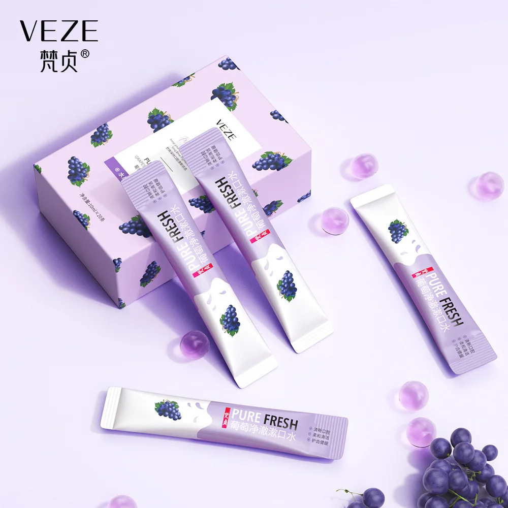 VENZEN OEM private label portable fruit extract Oral Clean care teeth whitening Liquid mouthwash
