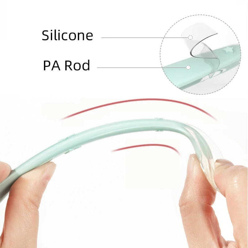 Baby Feeding Tools Utensils Teether Set New Food Grade Feeding Training  Non-toxic Spoon