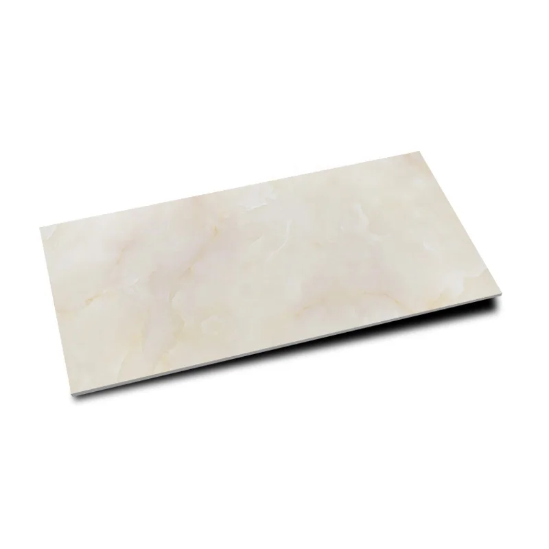 Cream Marble 24x48 Full Polished Glazed Porcelain Luxury Stone Floor Tile for House