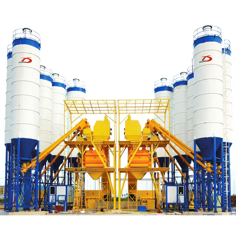Concrete Mixer Machinery HZS 50 60 75 90 100 120 150 180 200 240m3/h wet mix stationary Ready Mix Concrete Batching Plant price