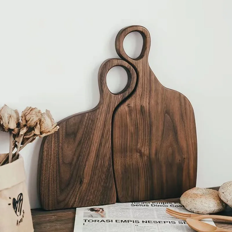 Nordic style restaurant Acacia wood dessert cake bread afternoon tea fruit plate Japanese retro style couple tray