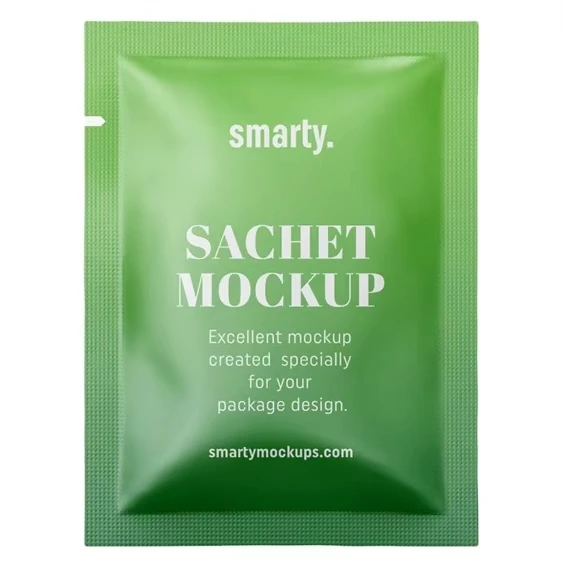 Customized Plastic Cosmetic Cream Packaging Three Side Seal Mini Pouch Aluminum Foil Facial Care Serum Sachets for Skin Care