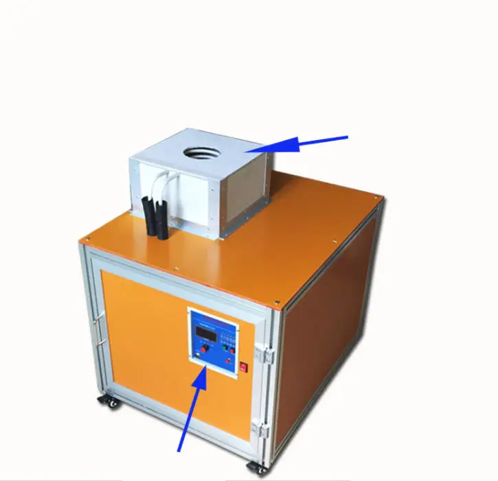 Cabinet Induction Gold Melting furnace supper for Melting 5-10 kgs gold silver brass copper iron etc