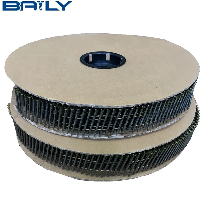 Manufacturer direct supply  2 inch. x 0.099' Screw Shank Coil Nails