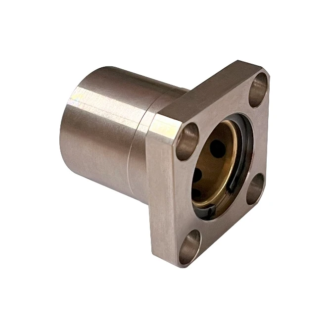 Built -in copper alloy lining sleeve extension pair -flafted inner copper -outer steel guide cover