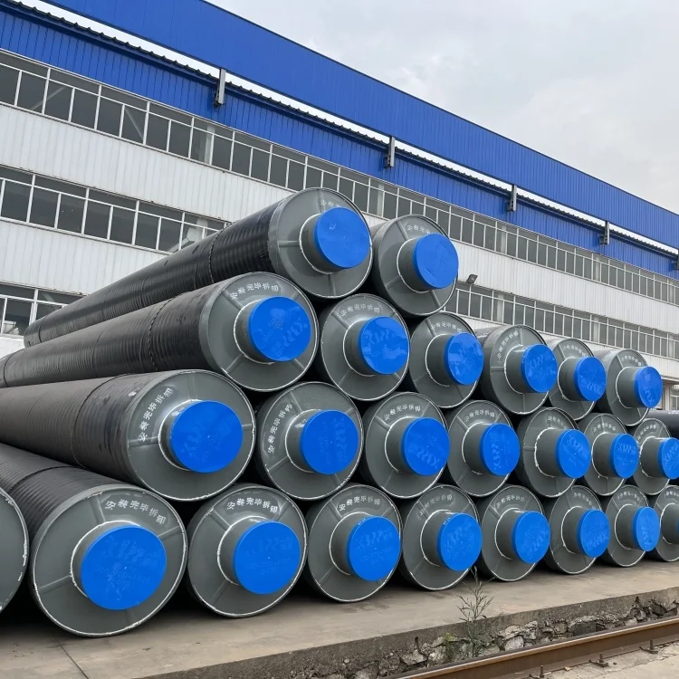 glass wool insulation wrapped steel sleeve jacket steam steel pipe for high temperature heat resistant