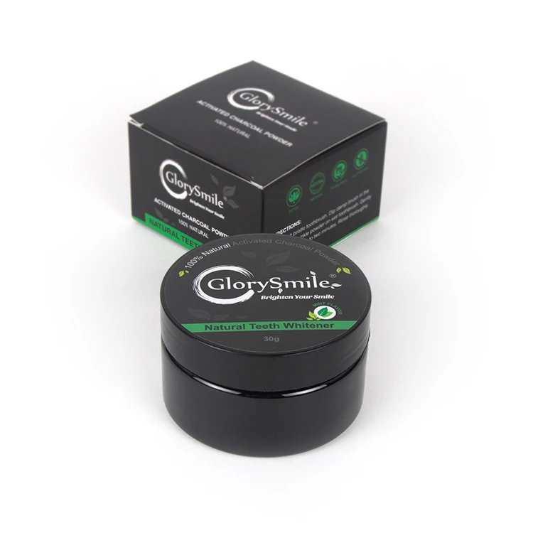 Glory Smile Mint Flavor Tooth Whitening Powder Organic Snow White Teeth Whitening Powder Activated Carbon Private Logo