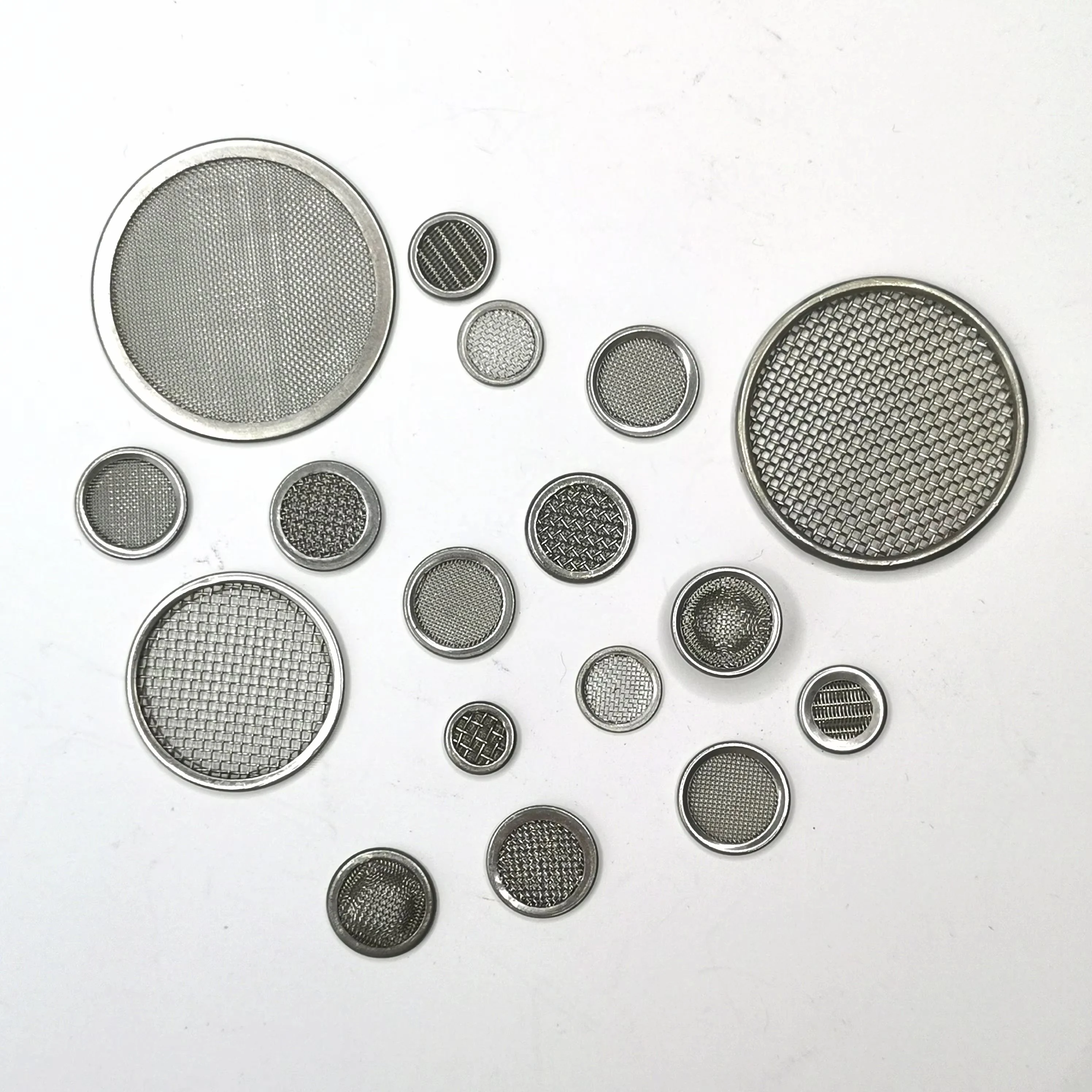 Custom Size 304 316 316L Stainless Steel 2 5 50 150 300 Mesh High precision Woven Wire mesh round filter disc