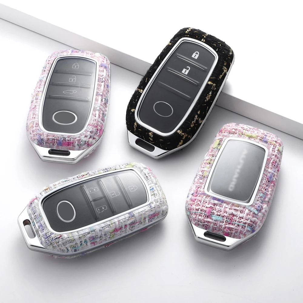 Китайский производитель, нетоксичный, низкая цена, новый пользовательский цвет, чехол для ключа автомобиля с краем для Toyota Alphard Camry Sienna, чехол для ключа