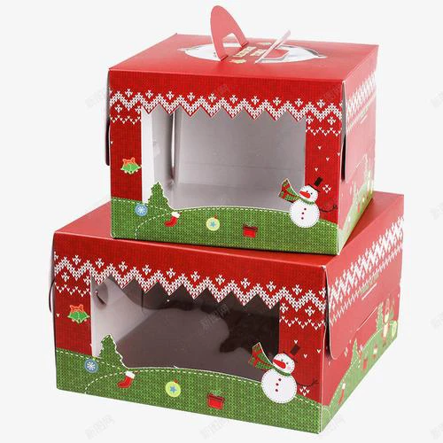 Wholesale Birthday Party Gift Cake Box Packing Custom Print 6/8/ 10/12 Inch Cardboard Paper Wedding Cake Box with handle