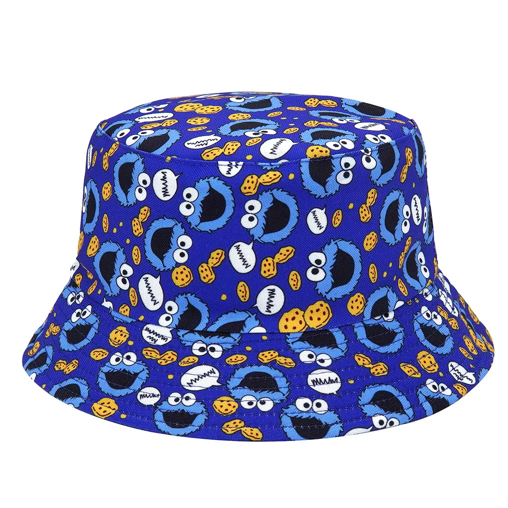 100% Cotton Outdoor Camping Fishing Rain Safari Boonie Cap Packable Reversible Black Floral Printed Fisherman Bucket Sun Hat