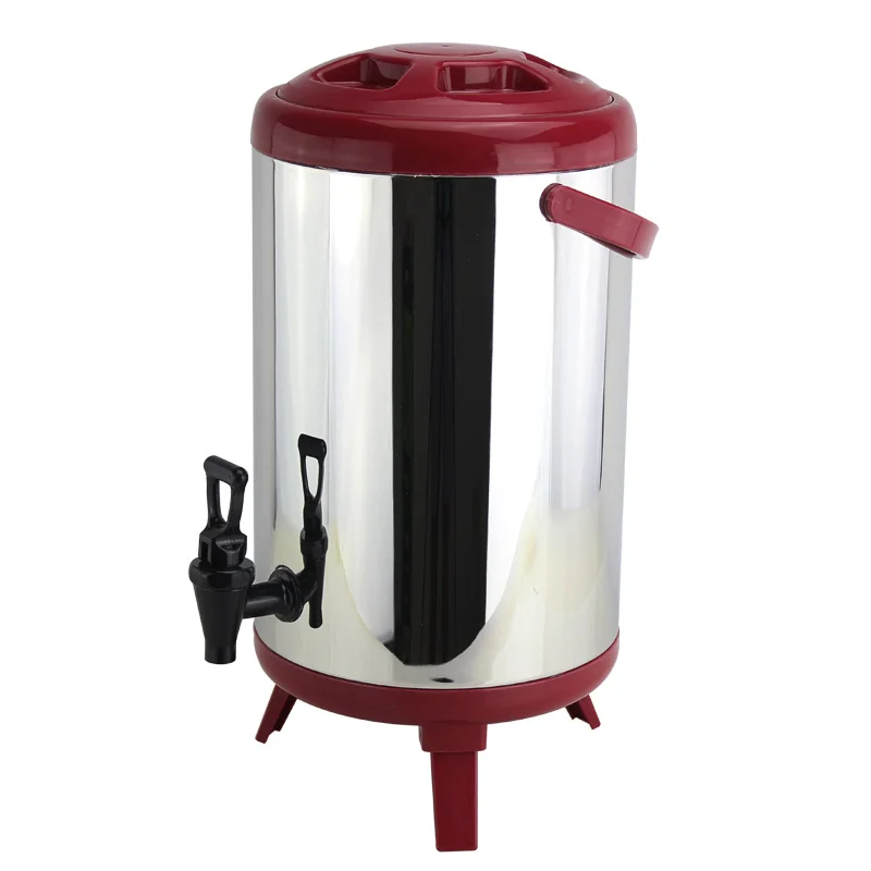Hot Sale Stainless Steel Insulated Container 12L Milk Tea Insulation Barrel For Hotel