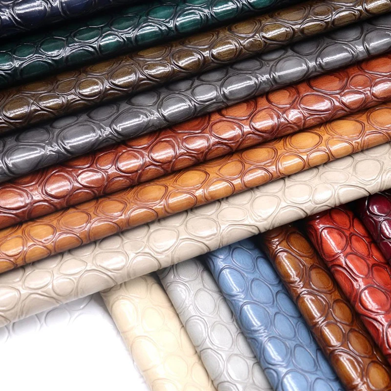 H5909 Double-color stone pattern, cotton-like cloth bottom, PU stock, suitable for shoes, bags, clothing