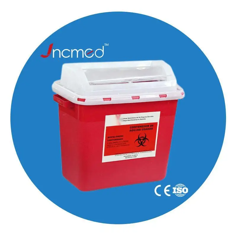 JCMED Medical Disposable 3 Gallon 13L Sharps Container Wall Mount