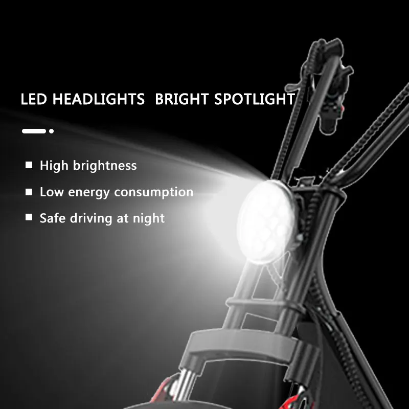 2000w 60V 20A City coco Fat Tire Electric Scooter