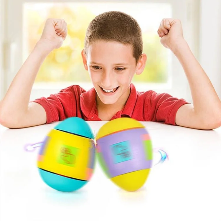 Puzzle Cube Toy Assemble Building Blocks Egg Spinning Top Anti Stress Gyro Fingertip Tumbler Spinner