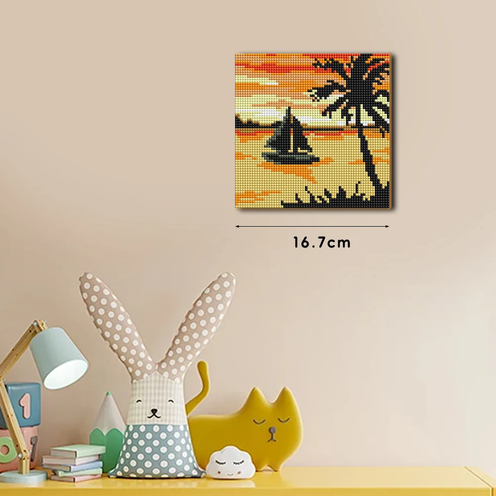 16.7x16.7cm Famous Stretched Canvas Art Small Size 5D Diy Diamond Painting 5D Mini Diamond Art Painting