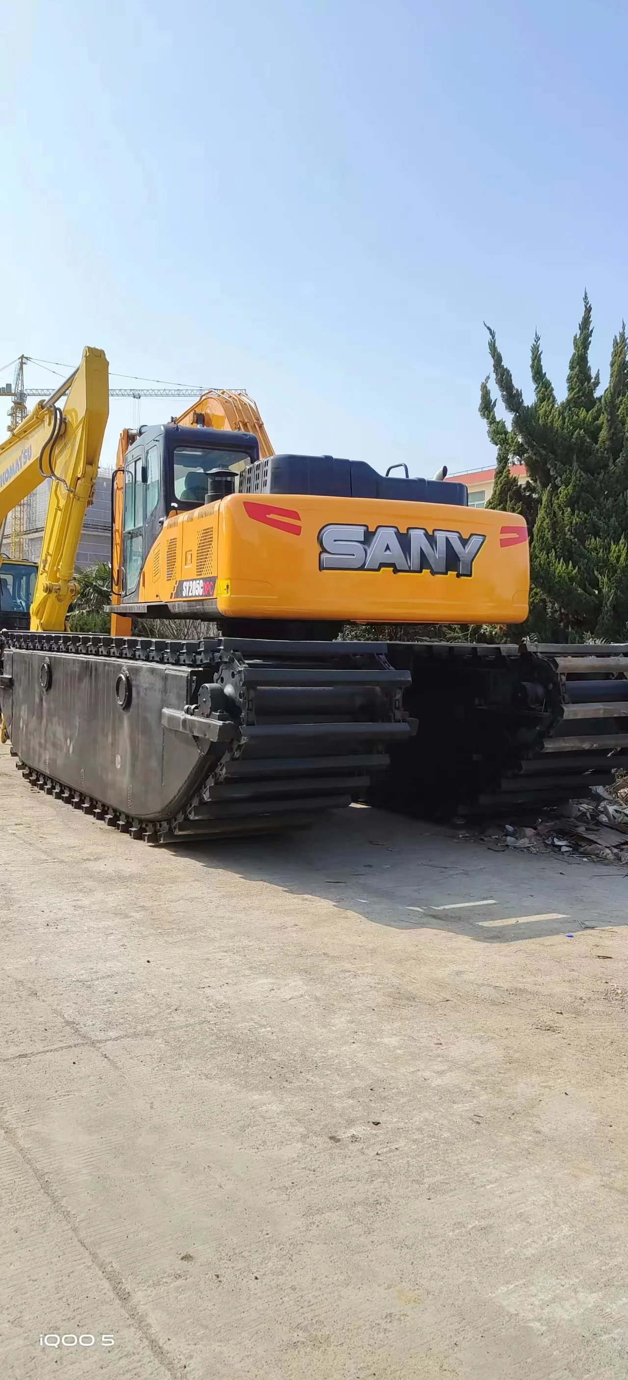 Земноводный экскаватор Sany 205C б/у экскаваторы тяжелое строительное оборудование для продажи под водой